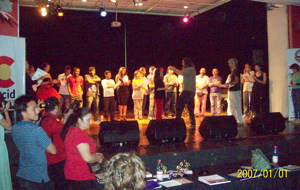 Imagen del año 2007 de la actuvidad festival de canción migrante