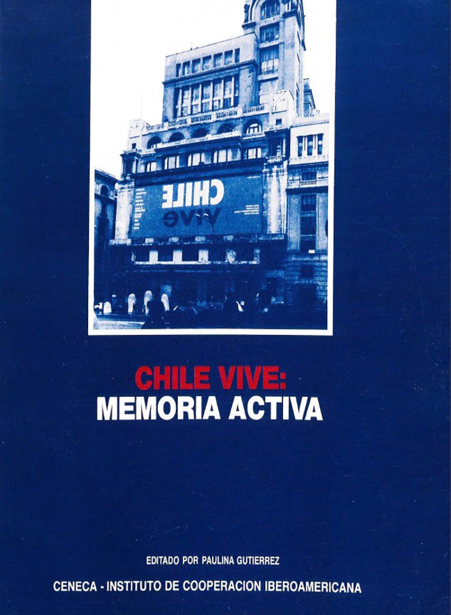 Afiche. Galería Carmen Waugh, Chile vive. En Santiago (1987). 