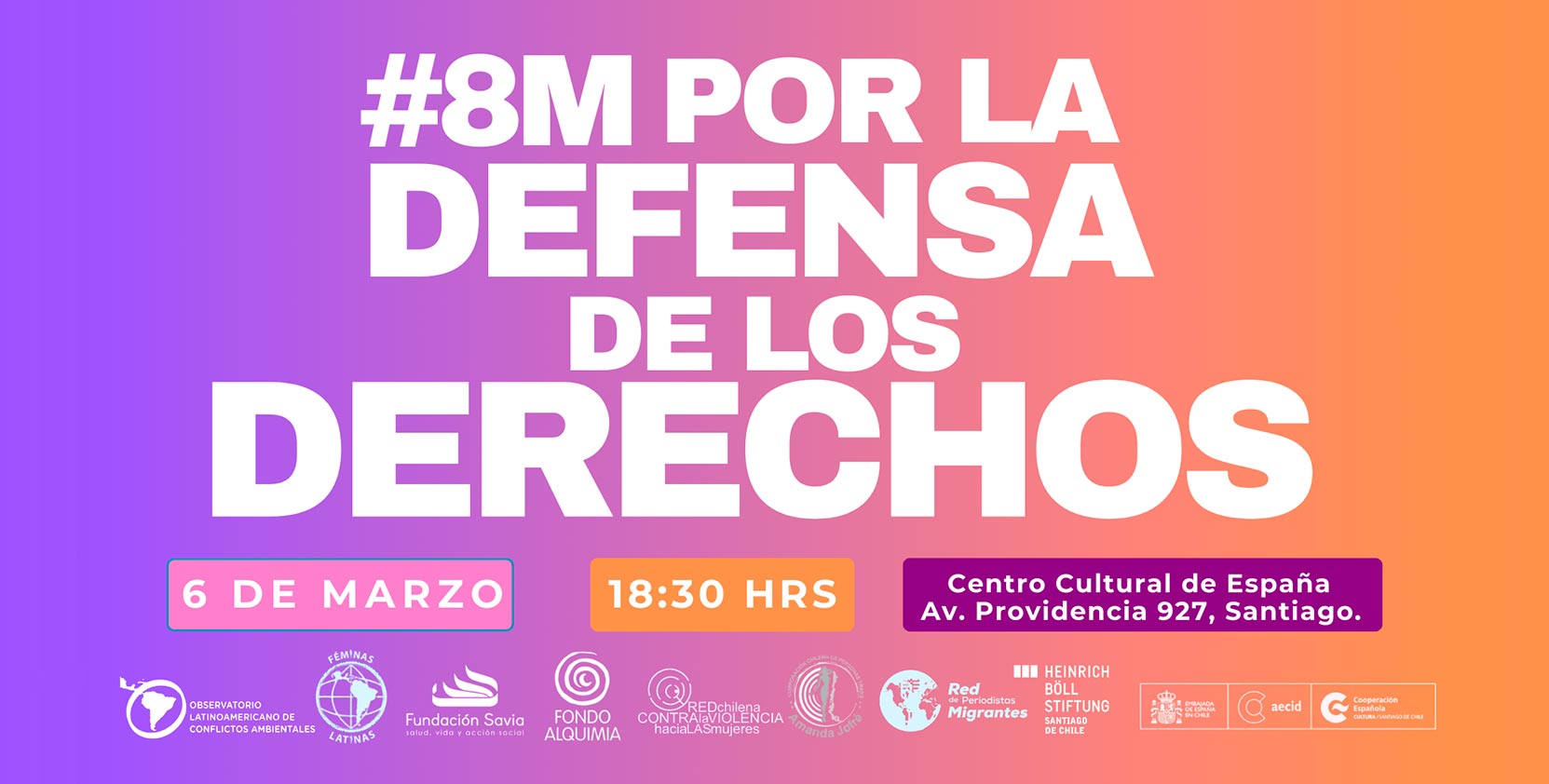 #8M por la defensa de los derechos - CCESantiago